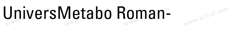 UniversMetabo Roman字体转换